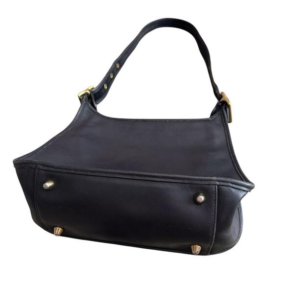 Vintage Coach legacy black soft leather shoulder bag with adjustable strap 9966 - Picture 3 of 8